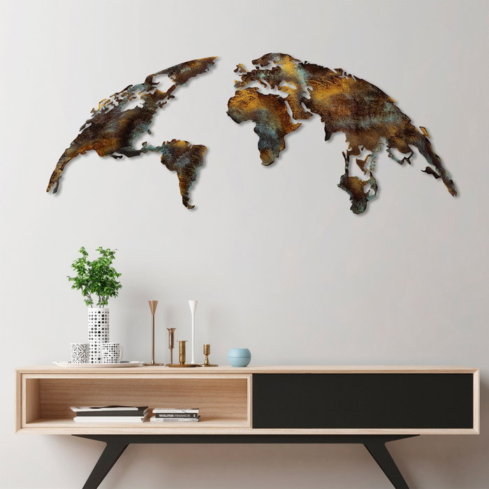 Wallity World Map Medium - 3 Multicolor